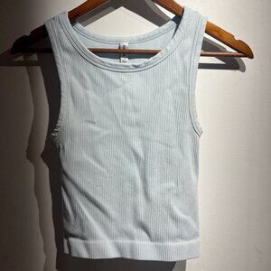Sunday Best Baby Blue Cropped Tank (XS)
